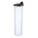 Cutting EDGE Air-Tight and Leak Resistant Plastic Round Modular Water - Easy Flow BPA Free Refrigerator Safe Smart Storage Oil Dispenser (1.1 Litre/4.6 Cups/37.2 Oz, Black)