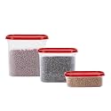 Cutting EDGE Modular Storage Container Red Plain Lid (Set of 3)