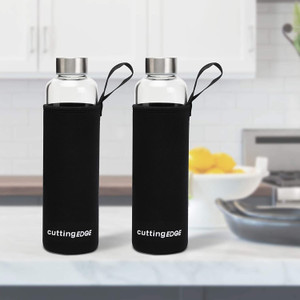 Cutting EDGE Borosilicate Glass Water Bottle with