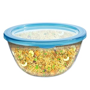 cutting edge 500 ml borosilicate glass mixing bowl with lid set of 1