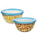 Cutting EDGE 500 ml Borosilicate Glass Mixing Bowl with Lid (Set of 2)