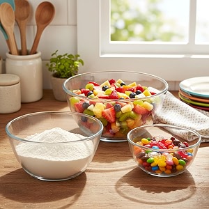 cutting edge 1600 ml amp 1100 ml amp 500 ml borosilicate glass mixing bowls set of 3