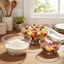 Cutting EDGE 1600 ml &amp; 1100 ml &amp; 500 ml Borosilicate Glass Mixing Bowls (Set of 3)