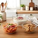 Cutting EDGE 1600 ml & 1100 ml & 800 ml Borosilicate Glass Mixing Bowls (Set of 3)