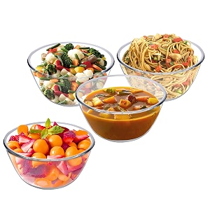 cutting edge 2100 ml borosilicate glass mixing bowl set of 4