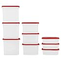 Cutting EDGE Clear Top Modular Container Red (Set of 9)