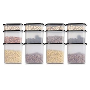 cutting edge anti-bacterial modular container black lidset of 12