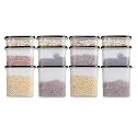 Cutting EDGE Anti-Bacterial Modular Container Black Lid(Set Of 12)