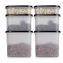 Cutting EDGE Anti-Bacterial Modular Container Black Lid (Set Of 6)