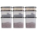 Cutting EDGE Anti-Bacterial Modular Container Black lID (Set Of 9)