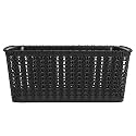Cutting Edge Essentials Woven Storage Basket, Small, Black (Set of 1)
