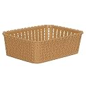 Cutting Edge Essentials Woven Storage Basket, Small, Beige (Set of 1)