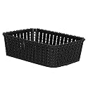 Cutting Edge Essentials Woven Storage Basket, Small, Black (Set of 1)