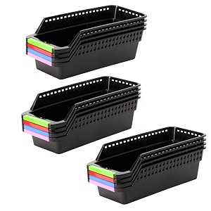 cutting edge plastic egg storage basket black set of 12