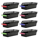 Cutting EDGE Plastic Egg Storage Basket, Black (Set of 8)