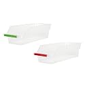 Cutting EDGE Plastic Egg Storage Basket, White Clear (Set of 2)