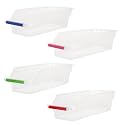 Cutting EDGE Plastic Egg Storage Basket, White Clear (Set of 4)
