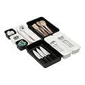 Cutting EDGE Interlocking Drawer Organizer (Set of 8, Black &amp; White)