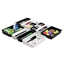 Cutting EDGE Interlocking Drawer Organizer (Set of 14, Black &amp; White)