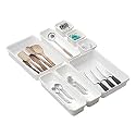 Cutting EDGE Interlocking Drawer Organizer (Set of 8, White)