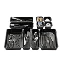 Cutting EDGE Interlocking Drawer Organizer (Set of 10, Black)