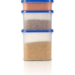 cutting edge anti-bacterial modular container black lid set of 6