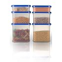 Cutting EDGE Anti-Bacterial Modular Container Black Lid (Set Of 6)