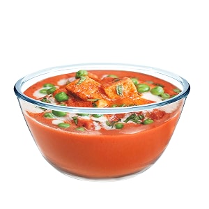 cutting edge 1500 ml lumina borosilicate glass baking bowl set of 1