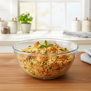 cutting edge 3700 ml lumina borosilicate glass baking bowl set of 1