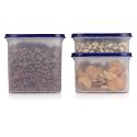 Cutting EDGE Anti-Bacterial Modular Container Blue Lid (Set Of 3)