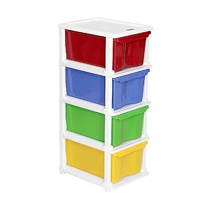 cutting edge 4 layer modular drawer storage set xl multicolor