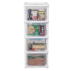 cutting edge 4 layer plastic modular drawer storage set xltransparent