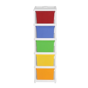 cutting edge 5 layer modular drawer storage set xl multicolor