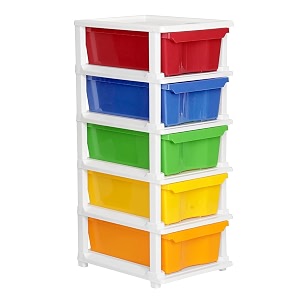 cutting edge 5 layer modular drawer storage set small multicolor