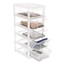 Cutting EDGE 5 Layer Plastic Modular Drawer Storage Set, Small, Transparent