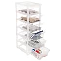 Cutting EDGE 6 Layer Plastic Modular Drawer Storage Set, Small, Transparent