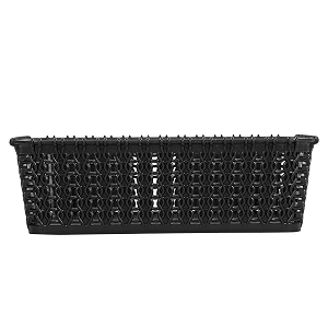 cutting edge plastic woven storage basket miniset of 1black
