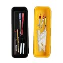 Cutting EDGE Interlocking Drawer Organizer Medium (Set of 2,Black &amp; Yellow)