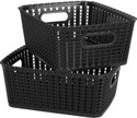 Cutting EDGE Plastic Set of 2MediumBlackMultipurpose Sturdy