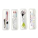 Cutting EDGE Interlocking Drawer Organizer Medium (Set of 4, White)