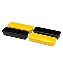 Cutting EDGE Interlocking Drawer Organizer Medium(Set of 4,Black&Yellow)