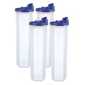 Cutting EDGE 1.1 Litres Smart Slim Oil Dispenser Airtight Dark Blue (Set of 4)