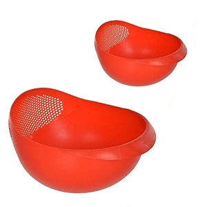 cutting edge multipurpose food strainer colander red1xbig1xsmall