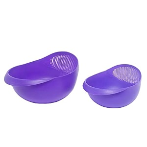 cutting edge multipurpose food strainer colander purple1xbig1xsmall
