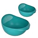 Cutting EDGE Multipurpose Food Strainer Colander (SEA Green,1xBig,1xSmall)