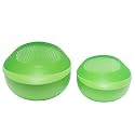 Cutting EDGE Multipurpose Food Strainer Colander (Green, 1xBig, 1xSmall)