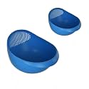 Cutting EDGE Big Multipurpose Food Strainer Colander (Blue, 1xBig, 1xSmall)