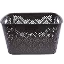 Cutting EDGE Plastic Turkish Storage Basket, Large, Brown (Set of 1)
