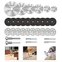Cutting Wheel Set for Dremel Rotary Tool, HSS Circular Saw Blades, Resin Cutting Discs, 545 Diamond Cutting Wheel, Accessories Cutting Discs with 1/8" Shank for Wood Glass Plastic Stone Metalwith