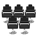 Cuute Salon Chair for Hair Stylist, Barber Chair with Heavy Duty Hydraulic Pump, Stylist Chair 360 Degrees Rolling Swivel Spa Beauty Equipment for Hair Stylist(Set of 5)